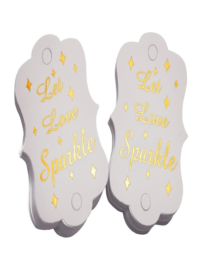 Kingsnow 100 Pack Gold Foil Wedding Tags, Send Off Tag Wedding Favor Tags Exit Tag - Image 1